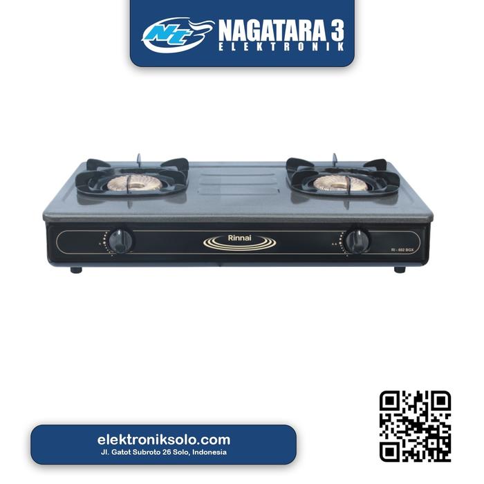 Gambar KOMPOR GAS RINNAI RI-602BGX dari NAGATARA 3 ELEKTRONIK Kota Surakarta Tokopedia