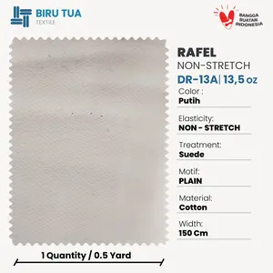 Bahan Jeans Denim Rapel Rafel Suede Katun | 13,5 Oz Kain Denim / Topi