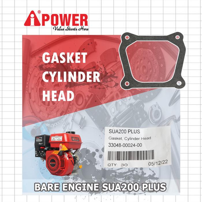 Gambar GASKET, CYLINDER HEAD UNTUK SUA200 PLUS dari Aipower Indonesia Kota Administrasi Jakarta Barat Tokopedia