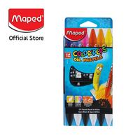 Gambar Maped Crayon / Krayon Oil Pastel warna Hitam & Putih isi 12 pcs dari Maped Store Kota Administrasi Jakarta Timur 2 Tokopedia