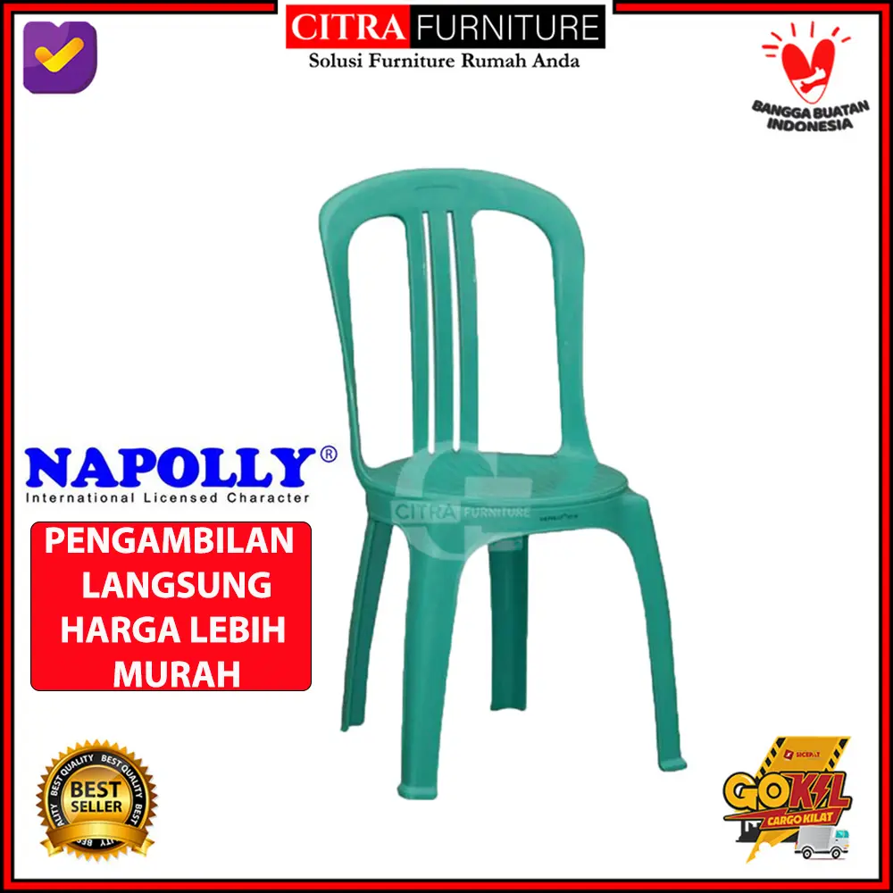 Napolly | Kursi Plastik sandaran Napoly Big 101 | Kursi senderan