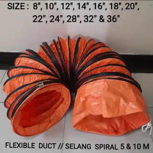 Flexible Duct 32 inch 5 meter, selang ducting