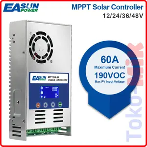 EASUN 6048 MPPT 60A Solar Panel Charge Controller DC 12V 24V 48V 60A
