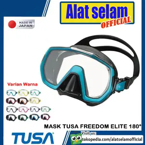 M1003 Mask Tusa Freedom Elite Masker Selam Scuba Diving Kacamata Snorkeling
