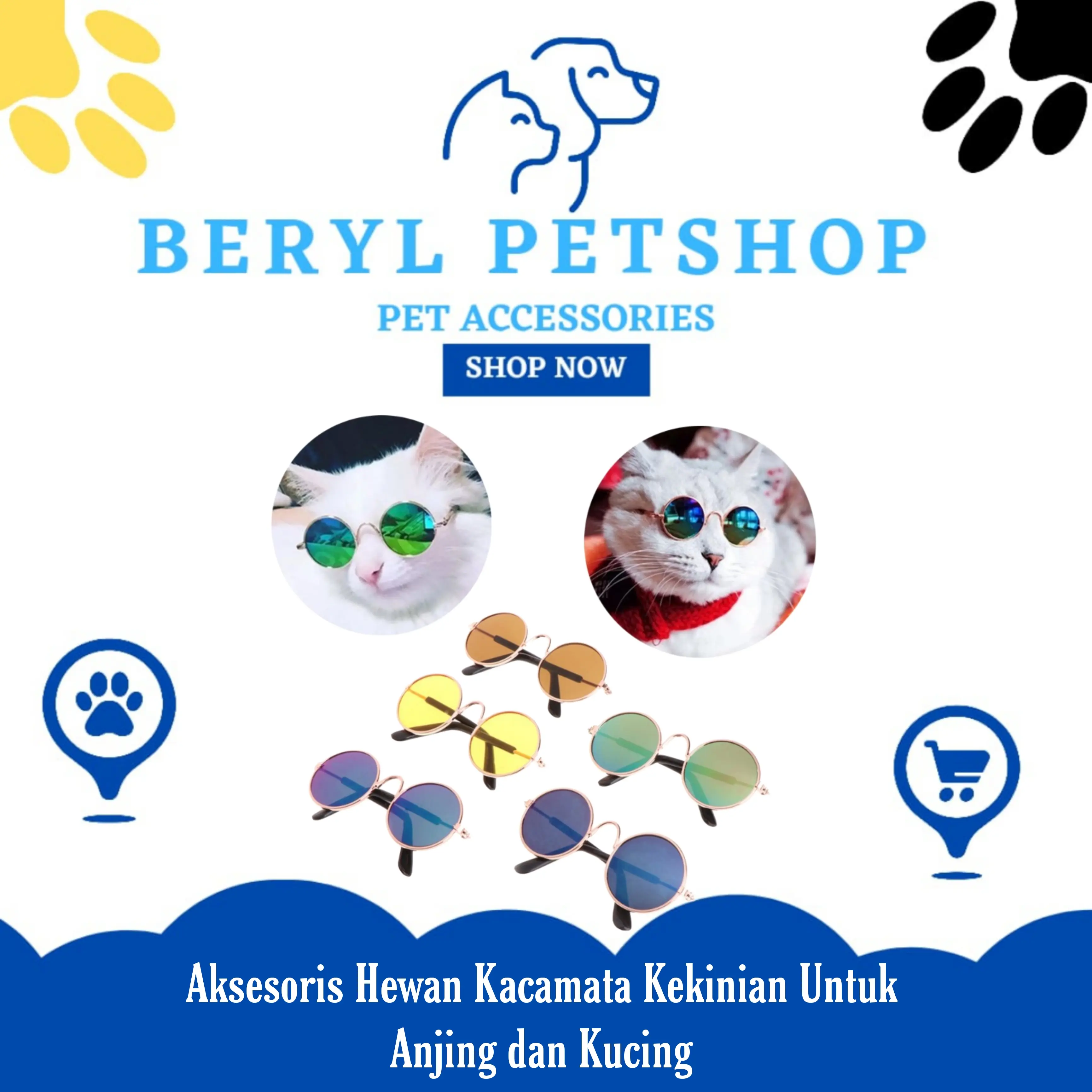 Kacamata Hewan Kekinian Untuk Anjing dan Kucing