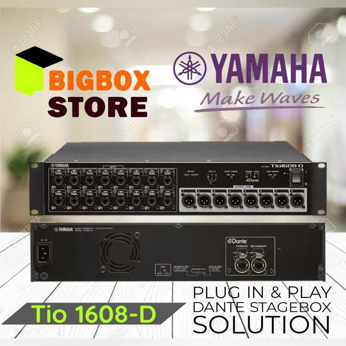 Gambar Yamaha Tio 1608-D 2 16 Input 8 Output Dante Stage Box untuk TF Series dengan D-PRE Preamplifier dan Konfigurasi Cepat dari BigBox store.id Kota Administrasi Jakarta Utara Tokopedia