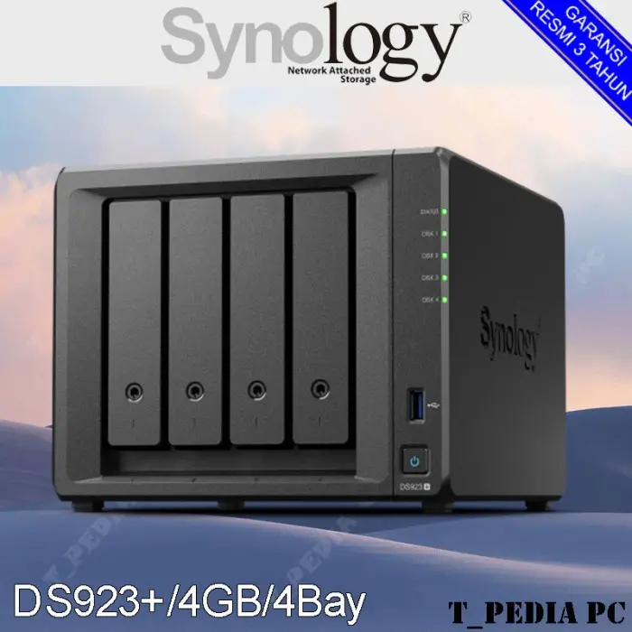 Synology DS923+ DiskStation 4-Bay NAS Server Cloud DS 923+ 0