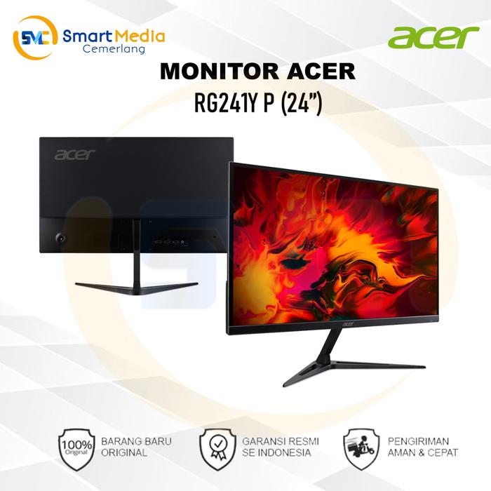 Gambar MONITOR LED ACER Nitro RG241Y 24" 165hz FHD HDMI DP dari Smart Media Computer Kota Makassar Tokopedia