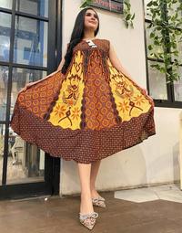 Gambar DASTER YUKENSI SOGAN COKLATAN JUMBO - DASTER WANITA - HOME DRESS dari adindabatikbutik Kota Pekalongan 1 Tokopedia