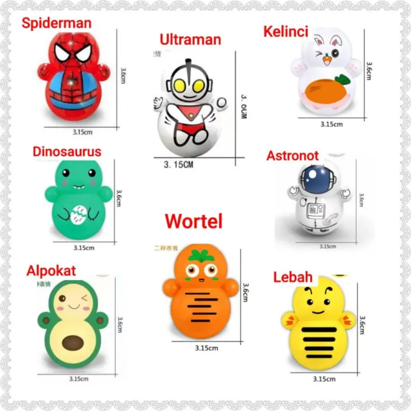 Roly Poly Mini mainan tumbler anak mainan squid game mainan roly poly Man Toy 1