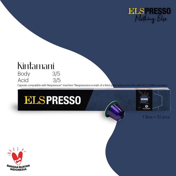Gambar Elspresso Coffee Capsule: Kintamani Arabica dari El's Coffee Kota Bandar Lampung Tokopedia