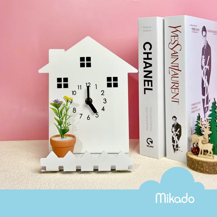 Gambar Mikado Metal House Table Clock  / Jam Meja dari MIkado Giftshop Kota Administrasi Jakarta Pusat Tokopedia