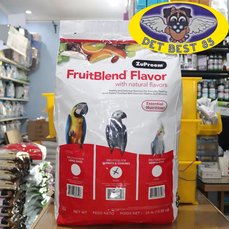Zupreem fruitblend ML 15,8kg for parrot and other medium to large 0