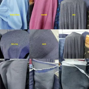 Kain jeans Denim/bahan denim bahan cembrey untuk gamis dan blouse