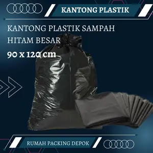 Kantong Plastik Sampah Hitam besar 90x120cm