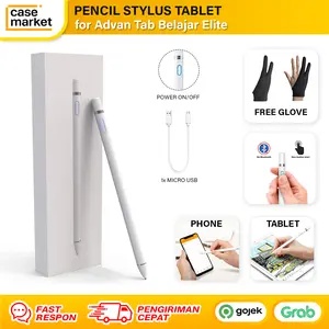 PELINDUNG / COVER for Pen Advan Tab Belajar Elite 8 8.0 inch Pencil Tablet Stylus Free Glove