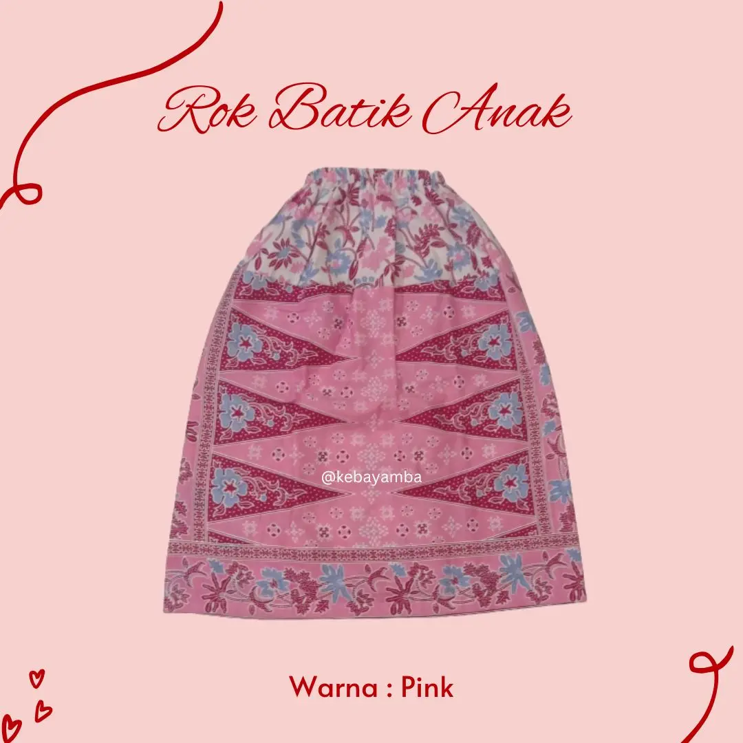 Rok Batik Anak 3 - 12 Tahun