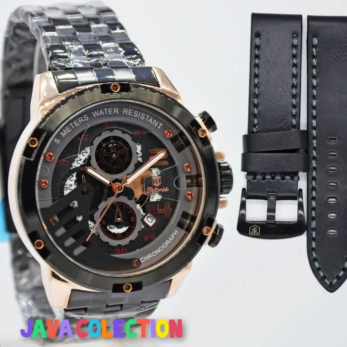Gambar Jam Tangan Pria Chronograph Tetonis 6070 Black Rosegold dari Cepy Shop_NEW Kota Administrasi Jakarta Pusat 5 Tokopedia