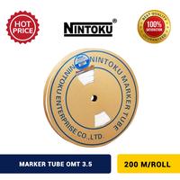 Gambar Marker Tube 3,5mm 200Mtr/Roll Kabel Marker Label OMT 3.5 Putih Nintoku dari INDOLISTRIK OFFICIAL TNG Kota Administrasi Jakarta Pusat 1 Tokopedia