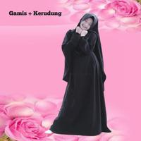 Gambar Gamis Syari Polos Anak Tanggung Perempuan Umur 11 12 Tahun - Hitam dari Saskia Fashion Galery Kab. Bandung 4 Tokopedia