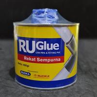 Gambar Lem Pipa Pvc kaleng ruglue / Lem pipa paralon kaleng 400 gram dari nsabadi surabaya Kota Surabaya 1 Tokopedia