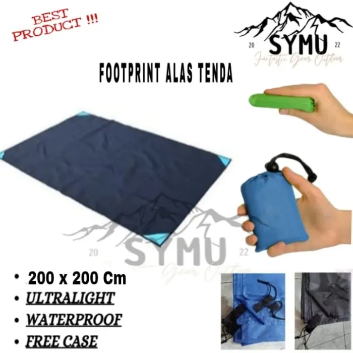 Footprint Alas Tenda 200x200cm Matras Ultralight Camping Waterpoof