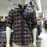 Gambar atasan kemeja pria cardinal lengan panjang slim fit kotak-kotak coklat dari Star gallery 1 Kab. Bogor 1 Tokopedia