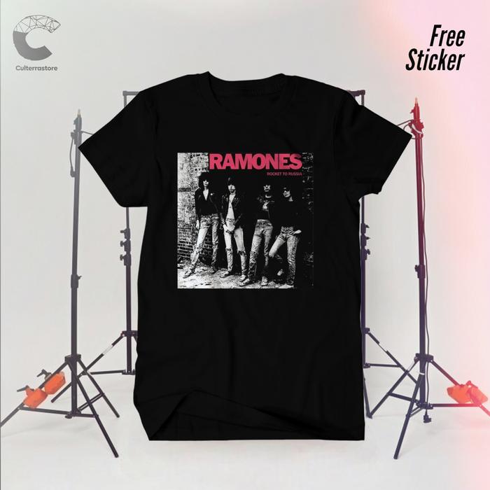 Gambar KAOS BAND RAMONES / KAOS RAMONES PINK / BAJU MUSIK METAL ROCK / HI dari chapter-tee Kota Surabaya Tokopedia
