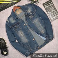Gambar Jaket Jeans Pria Original Z-NINE model Biothing scrub size m l xl dari Tiara Fashion Store Kab. Bandung 1 Tokopedia