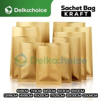 Gambar KEMASAN SASET SACHET KRAFT NON ZIPLOCK DELKOCHOICE dari Buana Packing Kota Administrasi Jakarta Pusat 1 Tokopedia