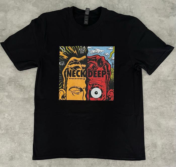 Gambar Kaos T-Shirt Band Neck Deep - Split Head Official Merchandise dari Rottenmerch Kota Bekasi Tokopedia