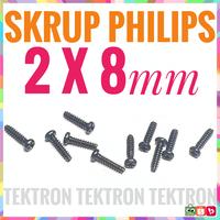 Gambar Skrup d 2mm x t 8mm Philips M2 2 mm 8 mm harga per 10 buah dari TEKTRON Kota Bandung 1 Tokopedia