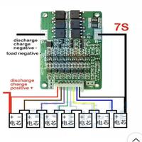 Gambar bms balanced battery management system 7S 25A 24V BMS 18650 3.7V dari awallaptop Kab. Sleman 4 Tokopedia