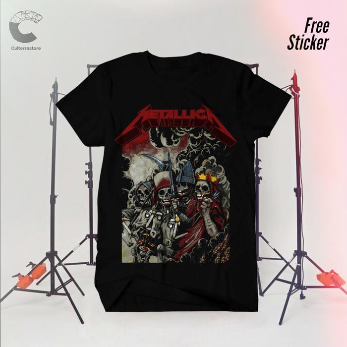 Gambar KAOS BAND METALLICA / KAOS METALICA RED / BAJU MUSIK METAL ROCK / HI dari chapter-tee Kota Surabaya Tokopedia