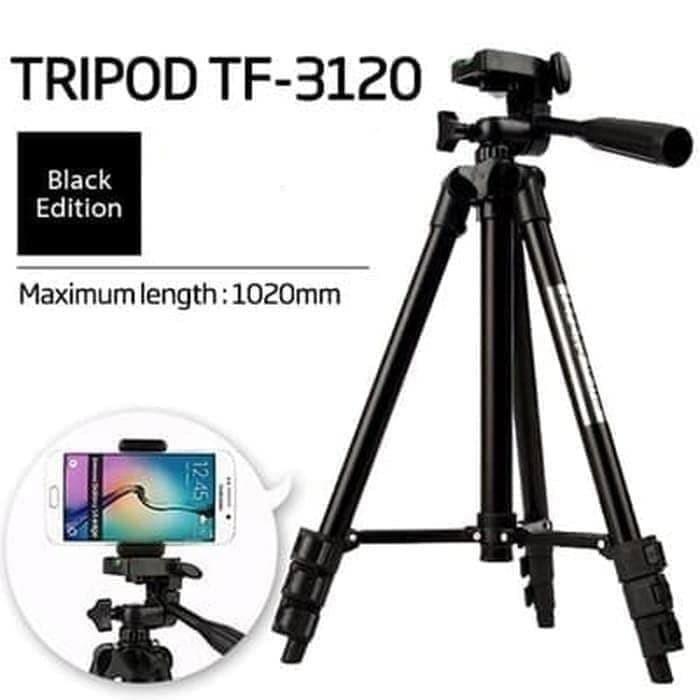 Gambar TRIPOD 3120 WEIFENG 1 METER FULL BLACK EDITION FREE HOLDER U UNIVERSAL dari ALFA ACC Kota Administrasi Jakarta Barat Tokopedia