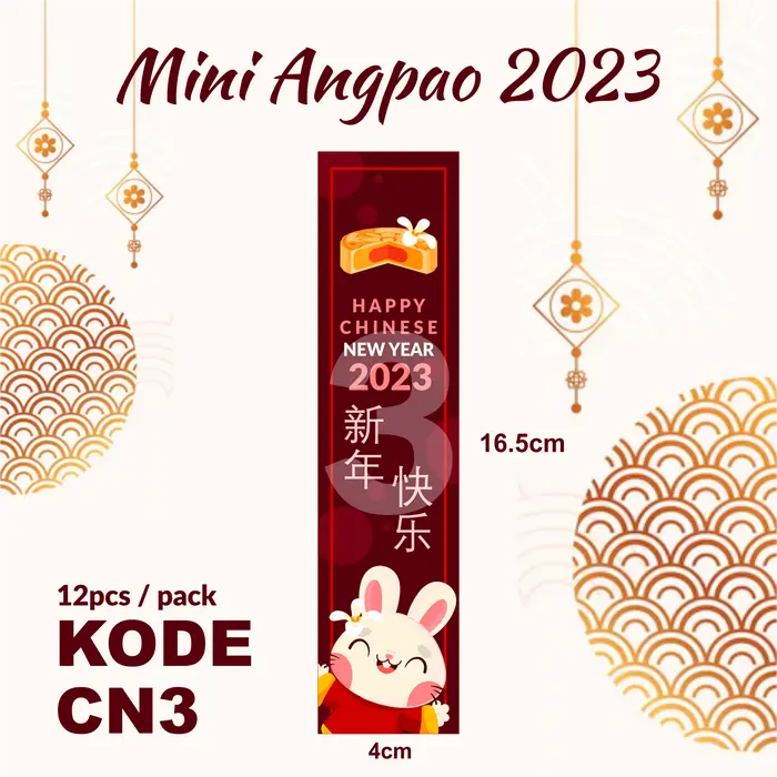Gambar Angpao Imlek 2023 Kelinci Angpao Unik Panjang Chinese New Year Lunar dari thestarshop01 Kota Surabaya 4 Tokopedia