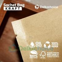 Gambar KEMASAN SASET SACHET KRAFT NON ZIPLOCK DELKOCHOICE dari Buana Packing Kota Administrasi Jakarta Pusat 3 Tokopedia