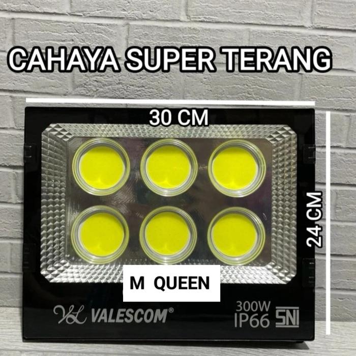Gambar VALESCOM LAMPU SOROT LED COB 300W SNI FLOOD LIGHT dari M QUEEN Kota Tangerang Selatan Tokopedia