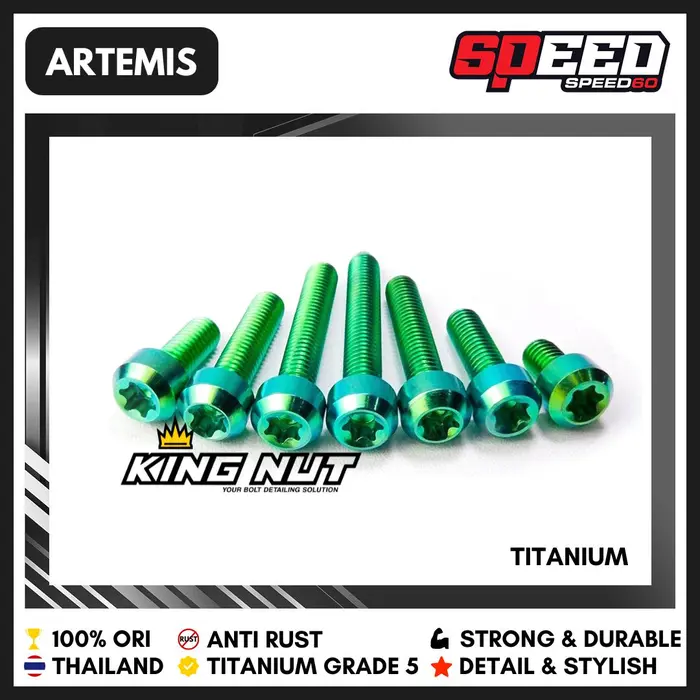 Gambar Titanium Probolt Baut M 8 x 40 Drat 12 x 40 Grade 5 King Nut Thailand dari Speed60 Kota Administrasi Jakarta Barat 3 Tokopedia
