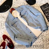 Gambar Jaket Jeans Pria Original Z-NINE model Biothing scrub size m l xl dari Tiara Fashion Store Kab. Bandung 4 Tokopedia