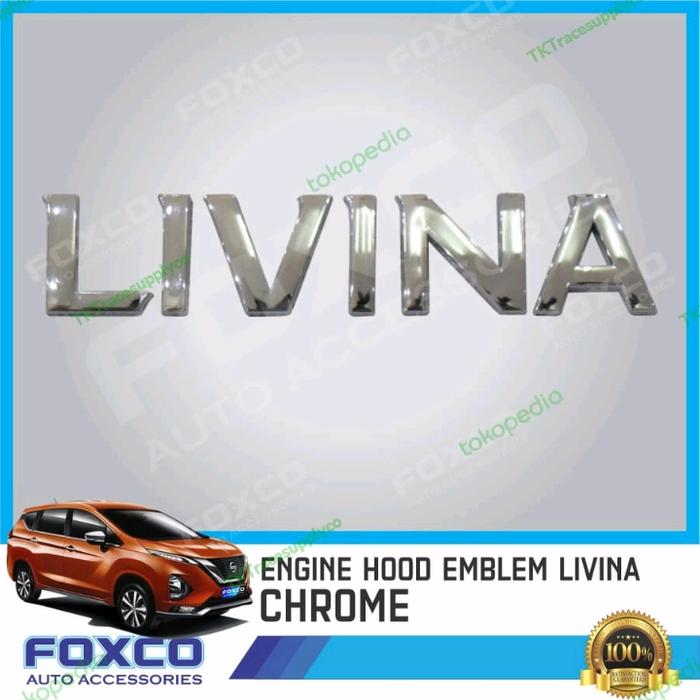 Gambar Lambang / Emblem / Logo / Tulisan KAP MESIN NISSAN LIVINA Chrome dari TKTracesupplyco Kota Administrasi Jakarta Barat Tokopedia