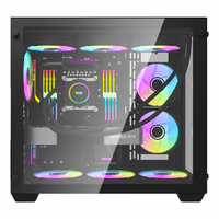 Gambar AIGO DARKFLASH C285 ATX M-ATX Black White DARK FLASH C-285 Gaming Case dari AuroraComp Kota Surakarta 2 Tokopedia
