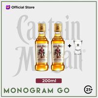 Gambar Captain Morgan Spiced Gold Rum 200ml (2 Bottles + 1 Shoot Glass) dari monogramgo Kota Administrasi Jakarta Utara 1 Tokopedia