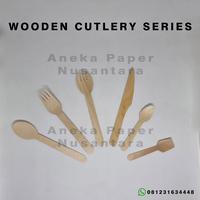 Gambar Disposable Dessert Wooden Spoon 9,5 cm / Sendok Dessert Kayu - 100 pcs dari Aneka Paper Nusantara Kota Surabaya 3 Tokopedia