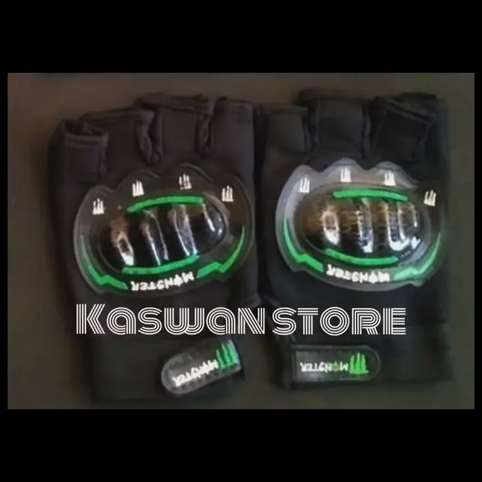 Gambar sarung tangan motor pria setengah jari dari Kaswan store Kab. Badung 5 Tokopedia
