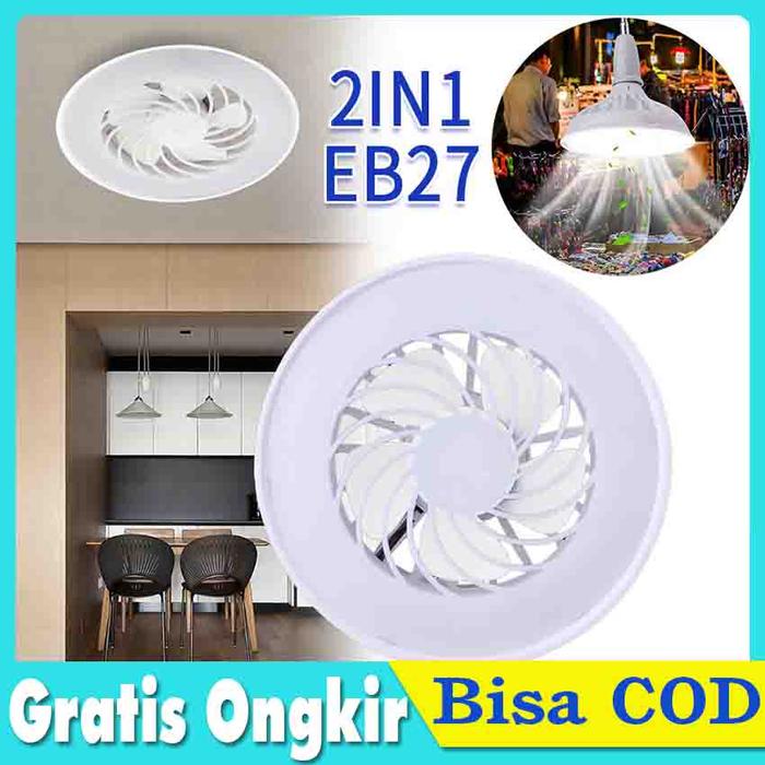 Gambar Lampu Kipas Mini LED Fan Blade E27 Lampu Kamar Tidur Tenda Camping dari IDT4 Kota Cimahi Tokopedia