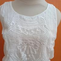 Gambar mini midi dress wanita kutung putih FOREVER 21 cewek M cute MEWAH dari MM shope Kota Surabaya 3 Tokopedia