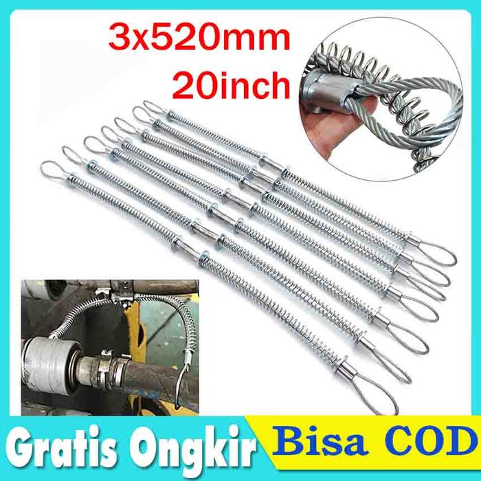 Gambar 20 inch Safety Hose Whip Check Hose Arrestor Wire Rope 3mm x 520mm dari IDT4 Kota Cimahi Tokopedia