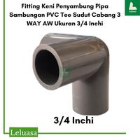 Gambar Fitting Keni Penyambung Pipa Sambungan PVC Tee Sudut Cabang 3 Uk 3/4 dari CV Leluasa Kab. Bandung Barat 2 Tokopedia