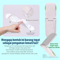 Gambar Pengaman Pintu Lemari Laci Kulkas Anak Baby Bayi Pengunci Looktosee dari Cutteristic Kota Administrasi Jakarta Selatan 1 Tokopedia